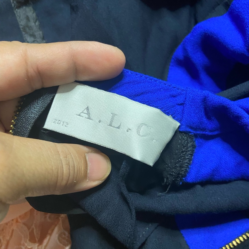 D1- A.L.C. Colorblock Viscose-Silk Midi Sheath Dr… - image 7